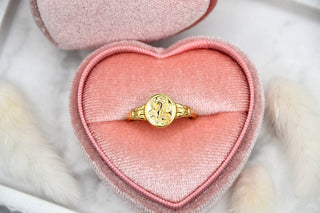 Ring Flower Punch, 14k goldplated