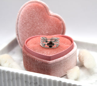 Ring Cloverheart, 14k goldplated