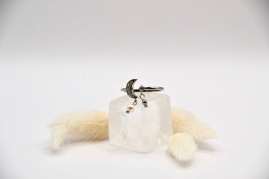 Ring pearly Moon | 14k goldplated - useful Beauty 