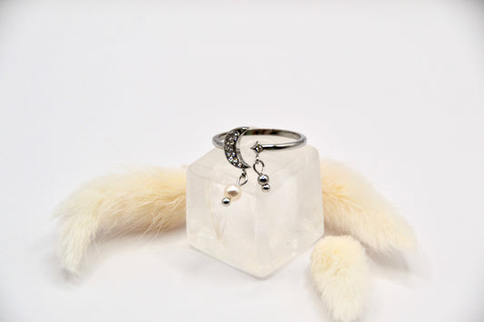 Ring pearly Moon | 14k goldplated - useful Beauty 