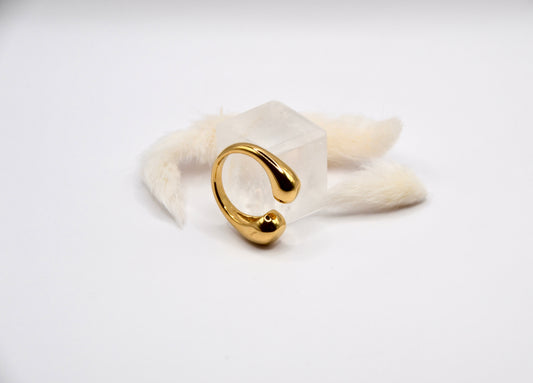 Ring big Bubble | 14K goldplated - useful Beauty 