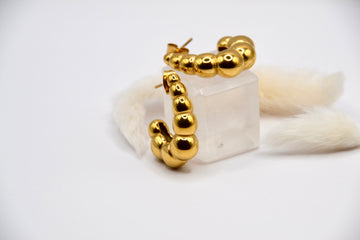 Ohrringe big Worm | 14K goldplated - useful Beauty 