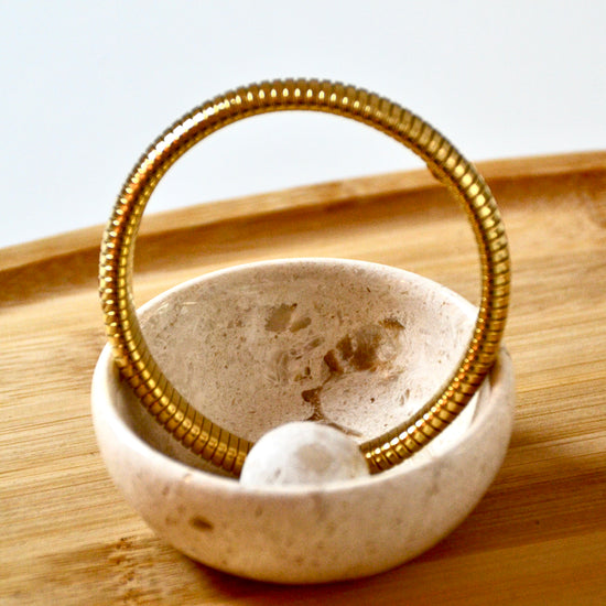 Edelstahl Armband elastisch gold | useful Beauty - useful Beauty 