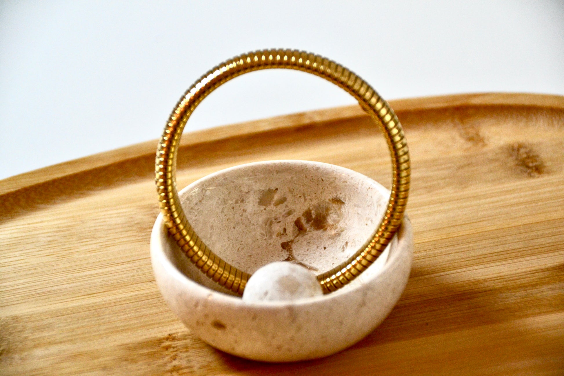 Edelstahl Armband elastisch gold | useful Beauty - useful Beauty 