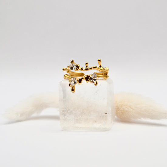 Edelstahl Ring laufendes Design Zirkonia | useful Beauty - useful Beauty 