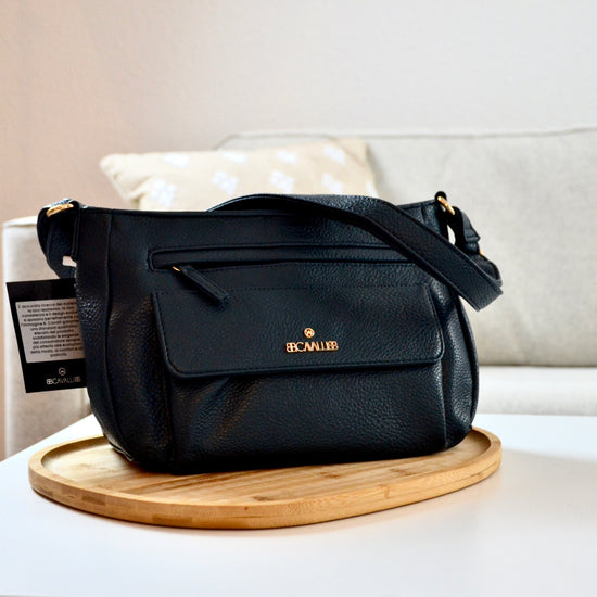 Handtasche elegant Kunstleder Schultertasche | rot/schwarz/tannengrün/taubenblau | useful Beauty - useful Beauty 