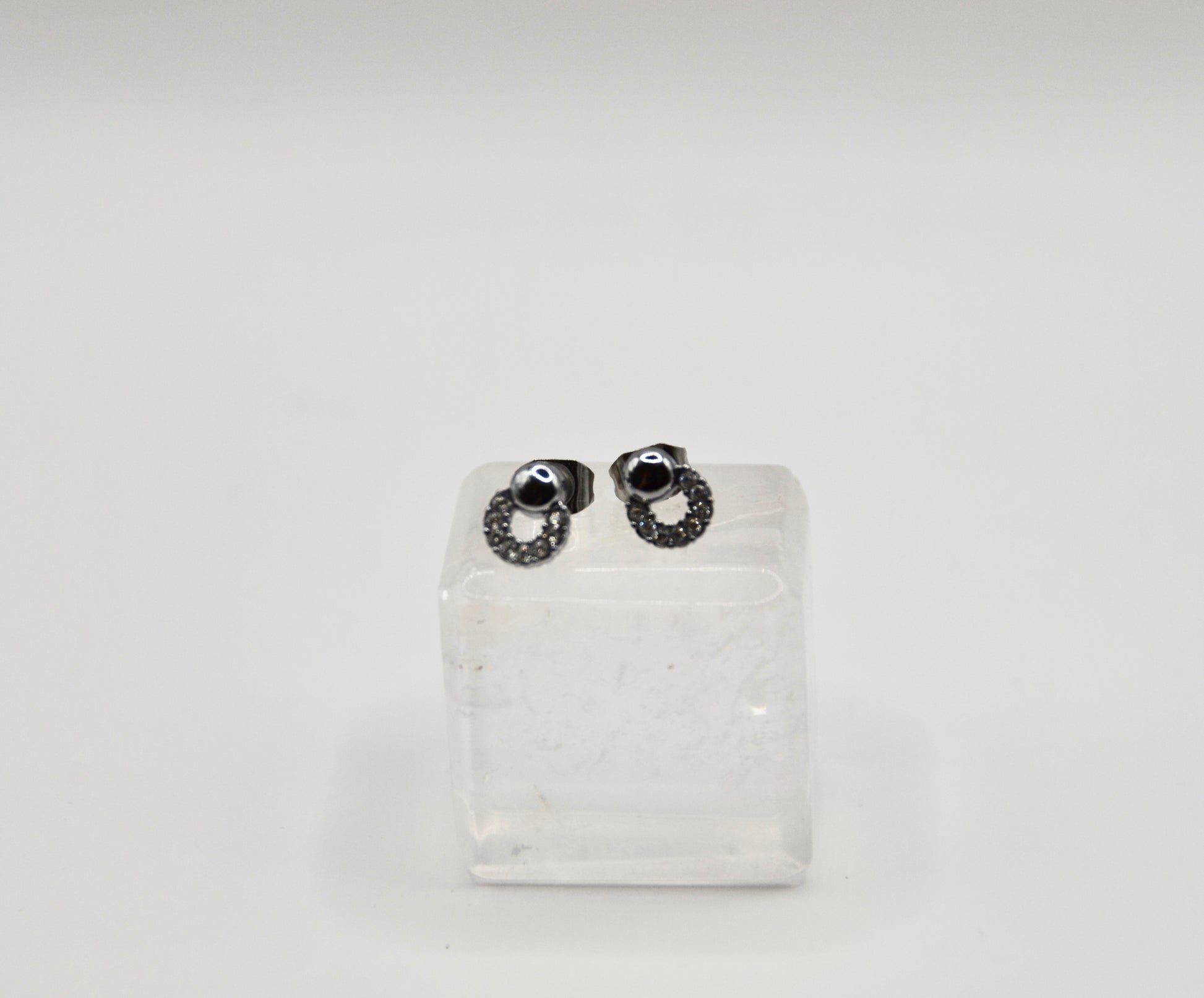 Edelstahl Ohrstecker glänzender Kreis Zirkonia |gold/silber | useful Beauty - useful Beauty 