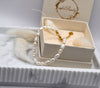 Perlenarmband Süßwasserperlen gold weiß | useful Beauty - useful Beauty 