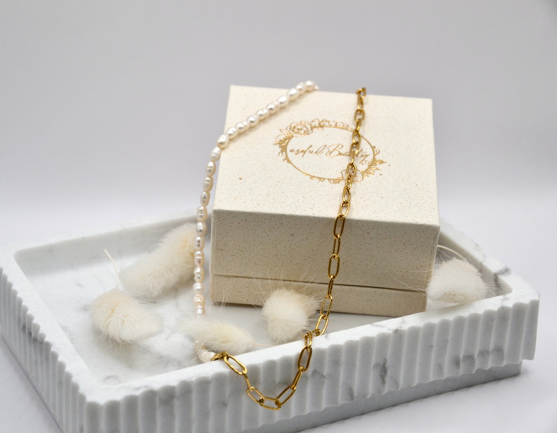 Halskette half and half | 14K goldplated - useful Beauty 