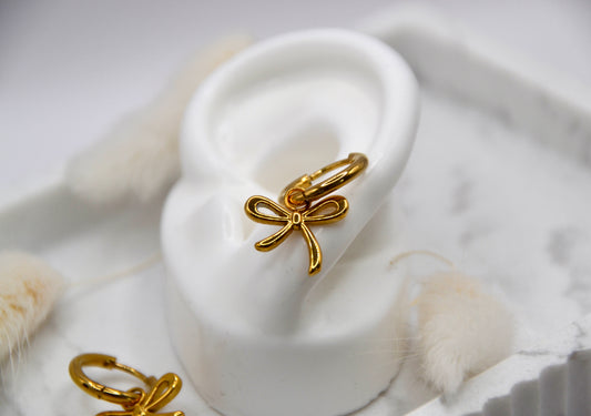 Ohrringe Schleife | 14K goldplated - useful Beauty 