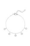 Edelstahl Damen Armband in Silber mit runden Anhängern – filigraner Schmuck, modern & elegant
