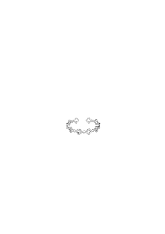 Edelstahl Ring feines Kleeblatt | useful Beauty - useful Beauty 