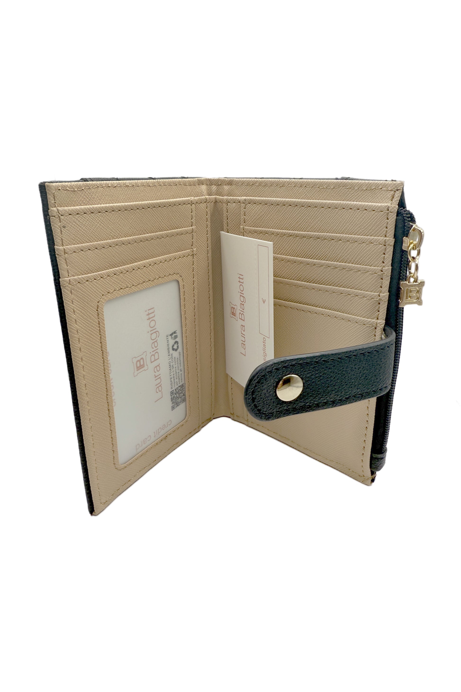  Kompakte kleinere Geldbörse mit vielen Fächern und kleinen Glitzeraccessoires.