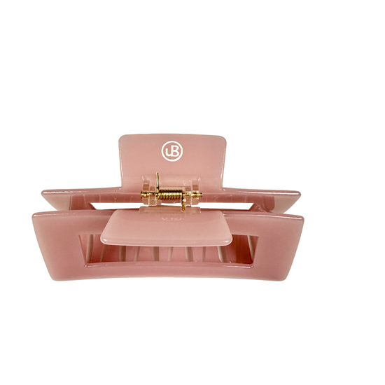 Cellulose Acetat Haarklammer 10cm im milchigen hellrosa Design von useful Beauty.