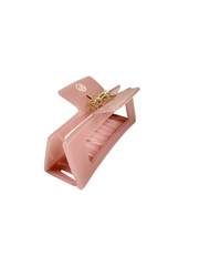 Cellulose Acetat Haarklammer 10cm im milchigen hellrosa Design von useful Beauty.