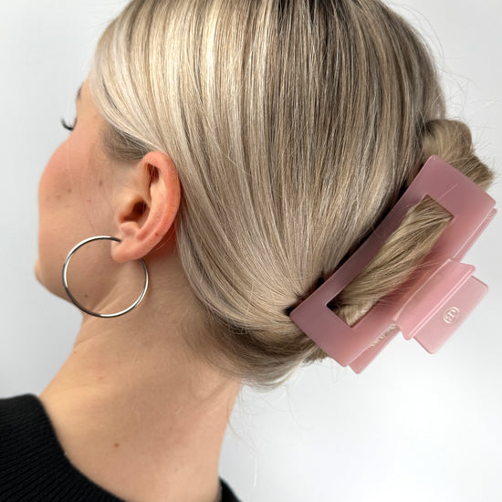 Haarklammer Milky Rose | Cellulose Acetat 10cm | useful Beauty - useful Beauty 