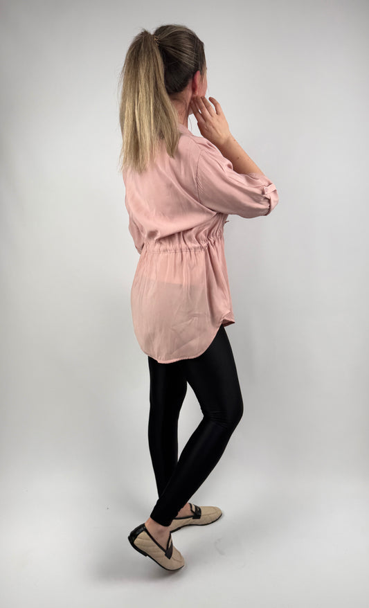 Hemdkleidchen Altrosa zum Schnüren