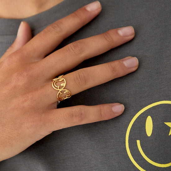 Edelstahl Ring Smiley | useful Beauty - useful Beauty 