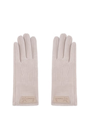Elegante Damen Handschuhe in Beige aus weichem Material – perfekt für Herbst & Winter
