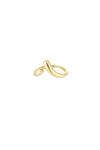 Offener Ring in Gold aus Edelstahl mit geschwungenem Design