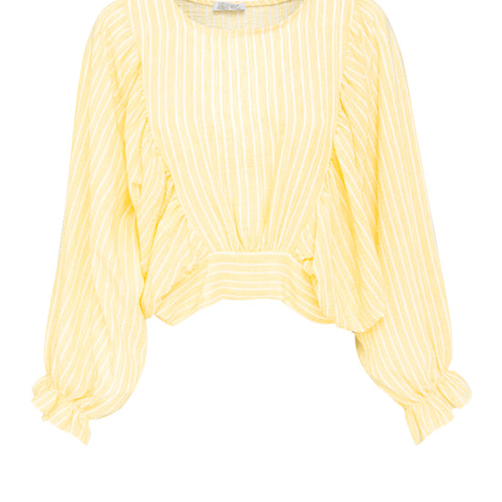 Bluse Cropped Schleife | rosa/gelb/türkis | useful Beauty - useful Beauty 