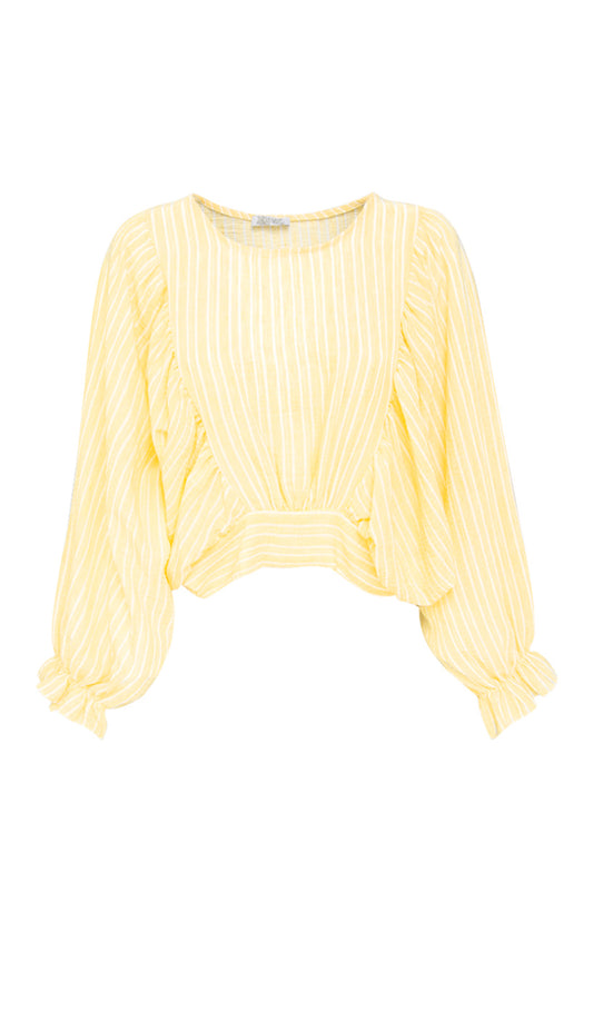 Bluse Cropped Schleife | rosa/gelb/türkis | useful Beauty - useful Beauty 