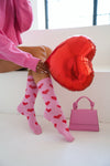 Socken Herzen Pink Rot