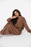 oversized Casual Zip-Jacke in Mintgrün | Braun oder Beige