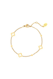 Edelstahl Armband hohle Kleeblätter | gold/silber | useful Beauty - useful Beauty 