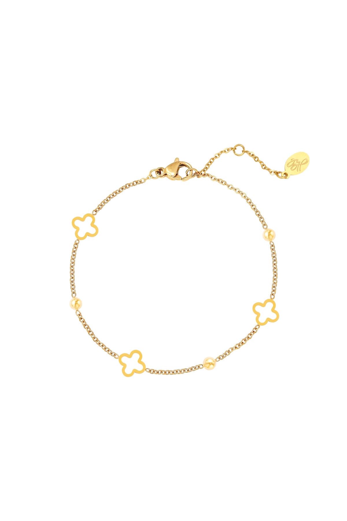 Edelstahl Armband hohle Kleeblätter | gold/silber | useful Beauty - useful Beauty 