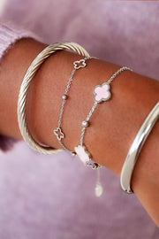 Edelstahl Armband hohle Kleeblätter | gold/silber | useful Beauty - useful Beauty 