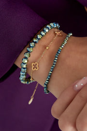 Edelstahl Armband hohle Kleeblätter | gold/silber | useful Beauty - useful Beauty 