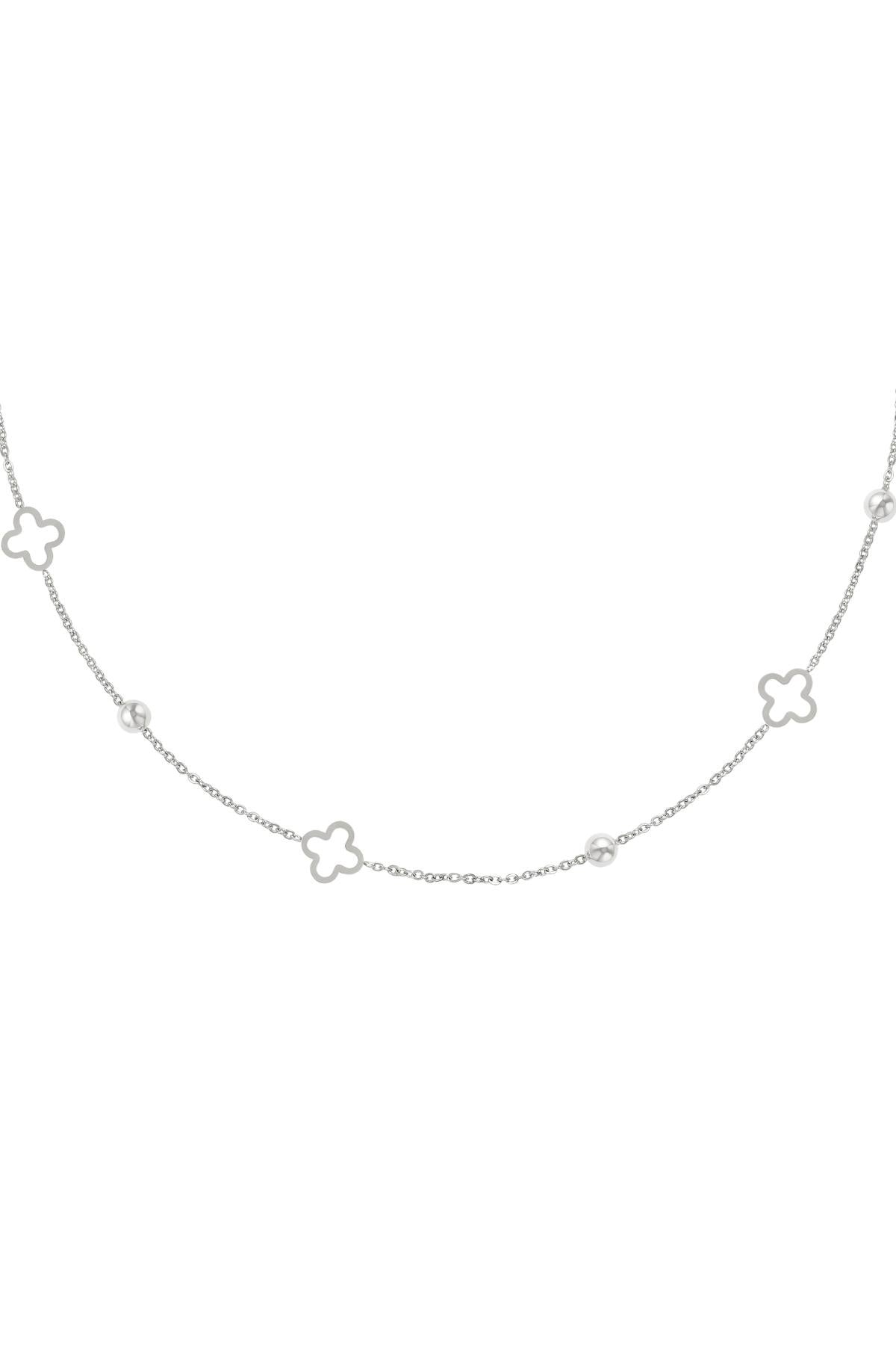 Edelstahl Halskette feines Kleeblatt Kugeln | useful Beauty - useful Beauty 