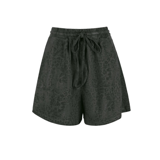 Schwarze Leo Shorts highwaisted