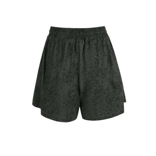 Schwarze Leo Shorts