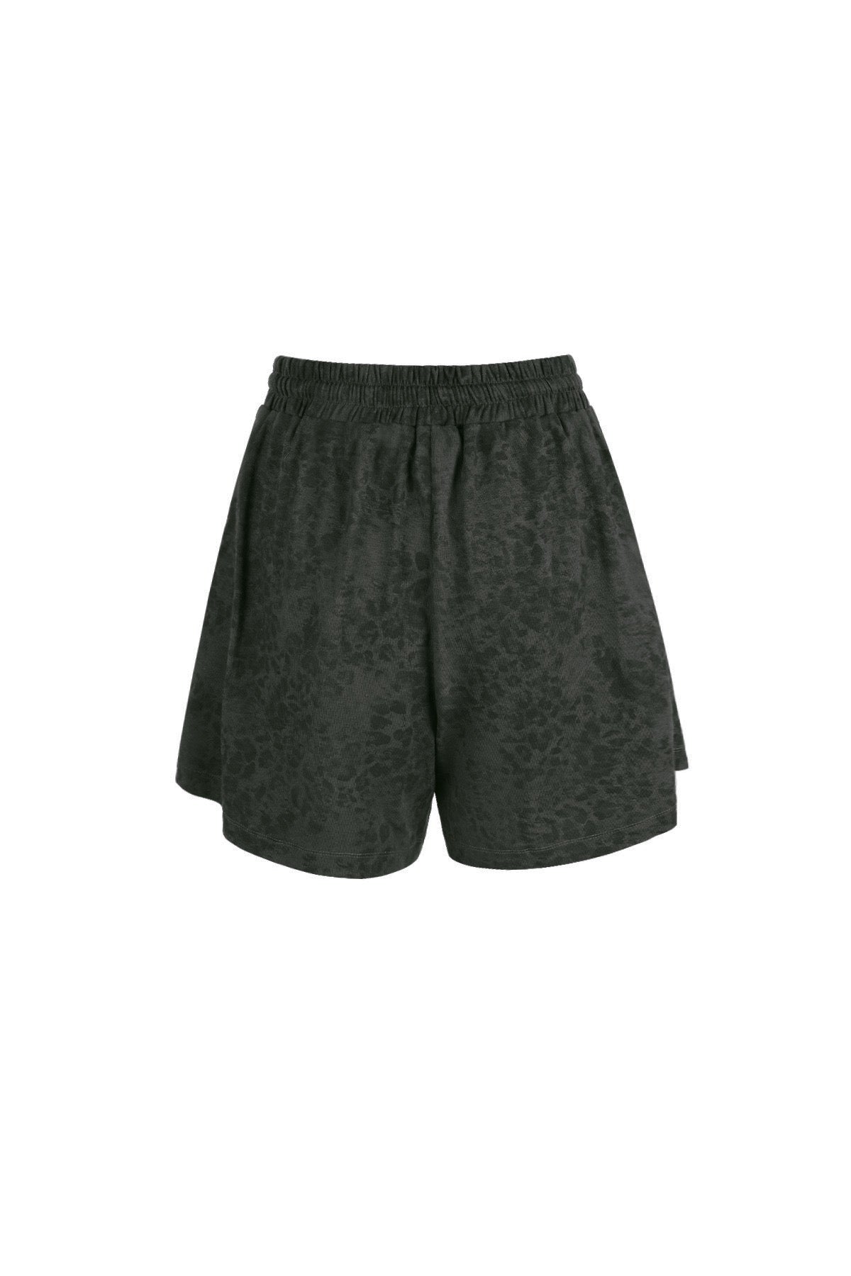 Schwarze Leo Shorts
