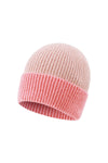 Two-Tone Beanie „Soft Blend“ – Zweifarbige Wintermütze in Rosé & Pink / Beige & Sand