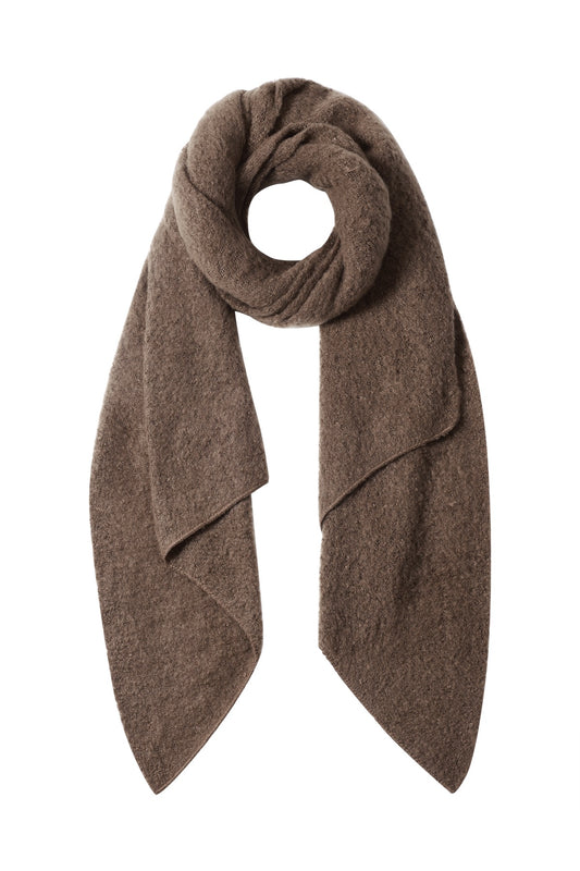 Oversized Soft Scarf – Großer, weicher Schal in Schwarz und Beige