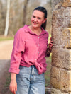 Langarm Musselin Bluse