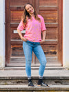 T-Shirt Mini Zitronen | Rosa oder Hellblau