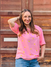 T-Shirt Mini Zitronen | Rosa oder Hellblau