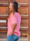 T-Shirt Mini Zitronen | Rosa oder Hellblau