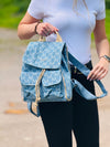 Freizeitrucksack im Jeanslook mit Logo