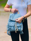 Freizeitrucksack im Jeanslook mit Logo