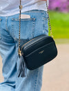 kleine Kombi Handtasche mit Goldkette