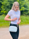 kleine Kombi Handtasche mit Goldkette