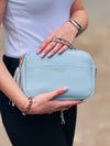 kleine Kombi Handtasche mit Goldkette