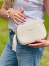 kleine Kombi Handtasche mit Goldkette