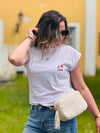 kleine Kombi Handtasche mit Goldkette