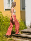 luftige Sommerliche Hose Rostbraun